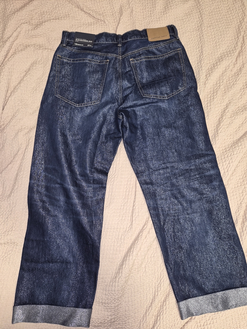 Glittery JEANS dark Blue AE